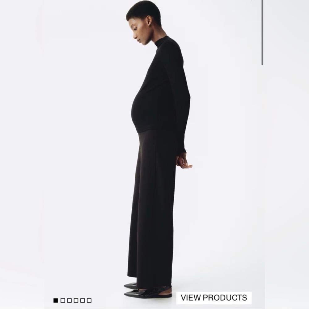 H&M MAMA Over The Bump Wide Leg Maternity Pants